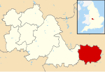 Coventry UK locator map